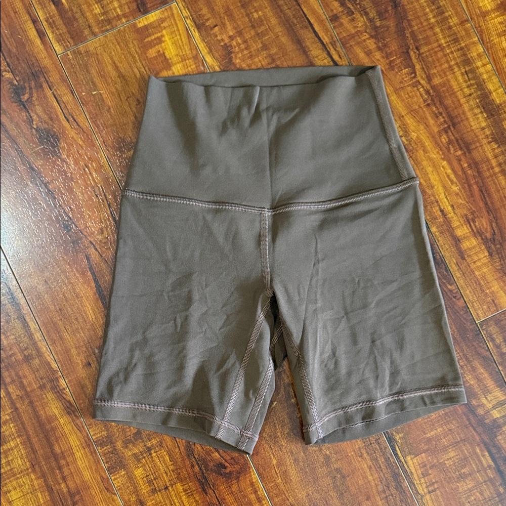 Lululemon Align High Waisted Brown Biker Shorts